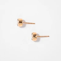 Bezel Stud Earrings in 10K Rose and White Gold (0.50 ct tw)