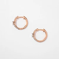Diamond Cluster Earrings in 14K Rose Gold (0.75 ct tw)
