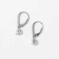Diamond Cluster Earrings in 10K White Gold (0.50 ct tw)