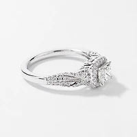 Princess Cut Diamond Engagement Ring in 14K White Gold (1.15 ct tw)