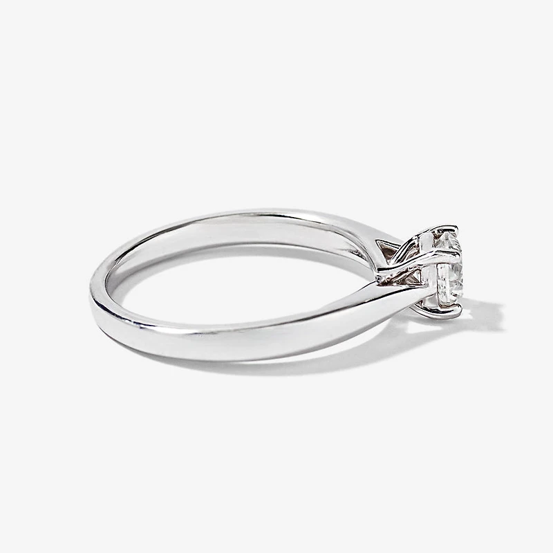 Canadian Diamond Solitaire Engagement Ring 14K Gold (0.50 ct