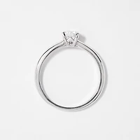 Canadian Diamond Solitaire Engagement Ring 14K White Gold (0.50 ct