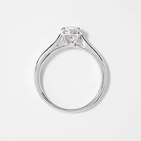 Canadian Diamond Solitaire Engagement Ring 14K White Gold