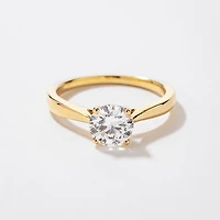 Canadian Diamond Solitaire Engagement Ring 14K Yellow Gold (1.00 ct