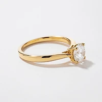 Canadian Diamond Solitaire Engagement Ring 14K Yellow Gold (1.00 ct