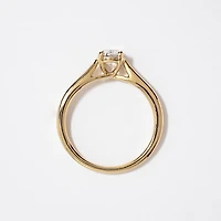 Canadian Diamond Solitaire Engagement Ring 14K Yellow Gold (0.30 ct