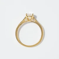 Canadian Diamond Solitaire Engagement Ring 14K Yellow Gold
