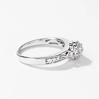 10K White Gold Diamond Engagement Ring (0.50 ct tw)