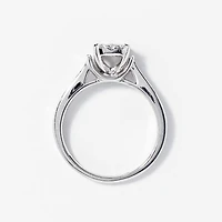 Diamond Cluster Ring 14K White Gold (0.76 ct wt)