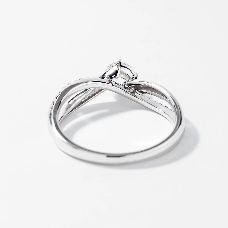 Diamond Engagement Ring 14K White Gold (0.64 ct tw)