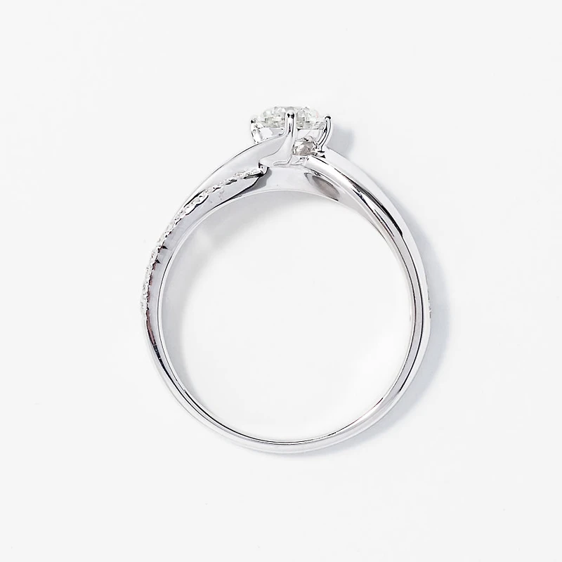 Diamond Engagement Ring 14K White Gold (0.64 ct tw)