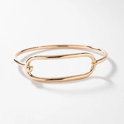 Oval Shape Bracelet in 10K Yellow Gold