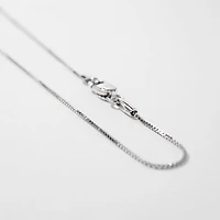 0.70mm Box Chain in 14K White Gold (20")