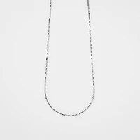 0.70mm Box Chain in 14K White Gold (20")