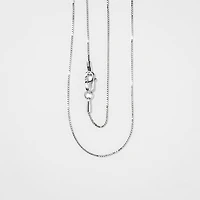 0.70mm Box Chain in 14K White Gold (20")