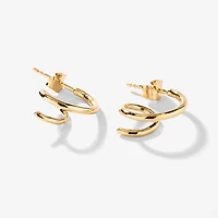 Spiral Earrings in 10K Yellow Gold