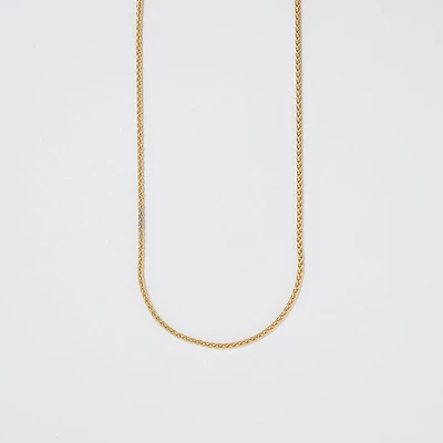 1.05mm Round Wheat Chain in 14K Yellow Gold (20")