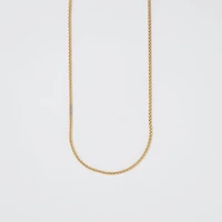 1.05mm Round Wheat Chain in 14K Yellow Gold (16")