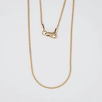 1.05mm Round Wheat Chain in 14K Yellow Gold (16")