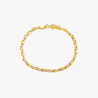 Oval Link Bracelet in 10K Yellow Gold