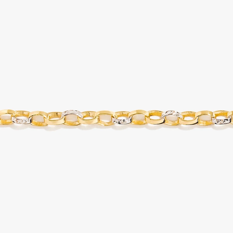 Oval Link Bracelet in 10K Yellow Gold