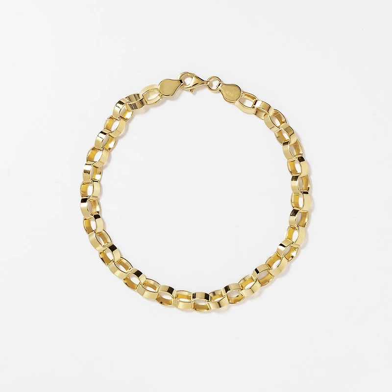 Stampado Loop Bracelet in 10K Yellow Gold