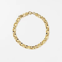 Stampado Loop Bracelet in 10K Yellow Gold