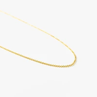 10K Italian Yellow Gold 1mm Round Cable Chain (18")