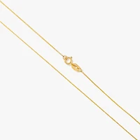 10K Italian Yellow Gold 1mm Round Cable Chain (18")