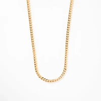 3.5mm Curb Chain in 10K Yellow Gold (22")