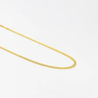 10K Yellow Gold 1.5mm Curb Chain (20")