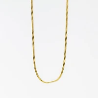 10K Yellow Gold 1.75mm Curb Chain (22")