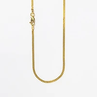 10K Yellow Gold 2mm Curb Chain (20")
