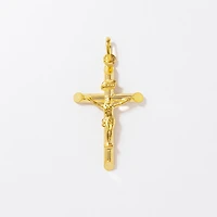 Crucifix Cross Pendant in 10K Italian Yellow Gold