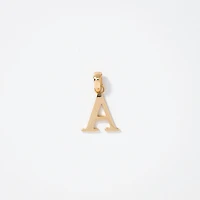 "A" Initial Pendant in 10K Yellow Gold