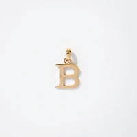 "B" Initial Pendant in 10K Yellow Gold