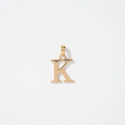 "K" Initial Pendant in 10K Yellow Gold