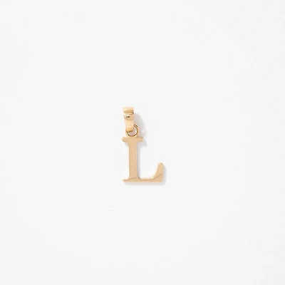 "L" Initial Pendant in 10K Yellow Gold