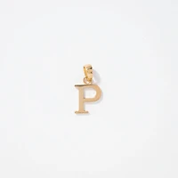 "P" Initial Pendant in 10K Yellow Gold