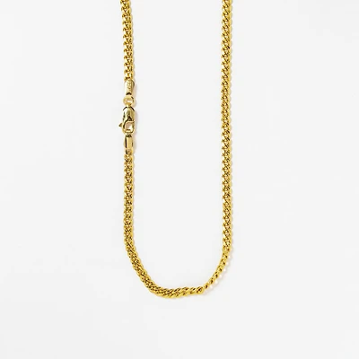 3mm Miami Cuban Chain in 10K Italian Yellow Gold (22")