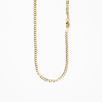 2.6mm Curb Chain in 10K Yellow Gold (20")