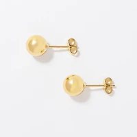 Ball Stud Earrings in 10K Yellow Gold