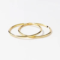 40mm Sleeper Earrings in 10K Yellow Gold