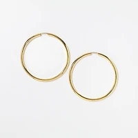40mm Sleeper Earrings in 10K Yellow Gold