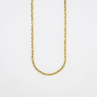 2mm Diamond Cut Rope Chain in 10K Yellow Gold (20")