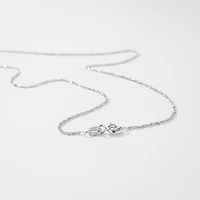 10K White Gold 1.00mm Singapore Chain (18")