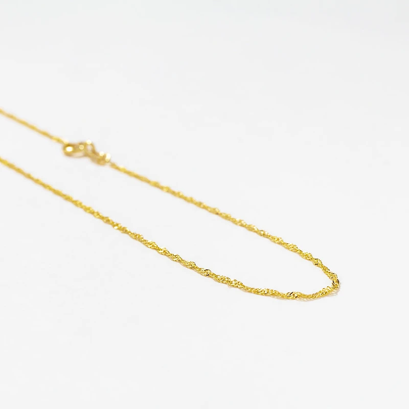10K Yellow Gold 1.00mm Singapore Chain (20")