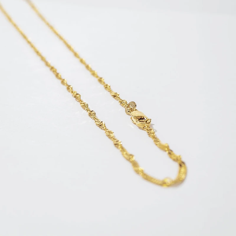 10K Yellow Gold 1.7mm Singapore Chain (16")