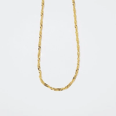 10K Yellow Gold 1.7mm Singapore Chain (16")
