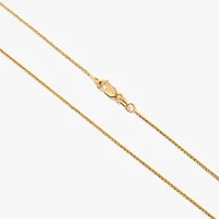 1.00mm 10K Yellow Gold Diamond Cut Wheat Chain (18")